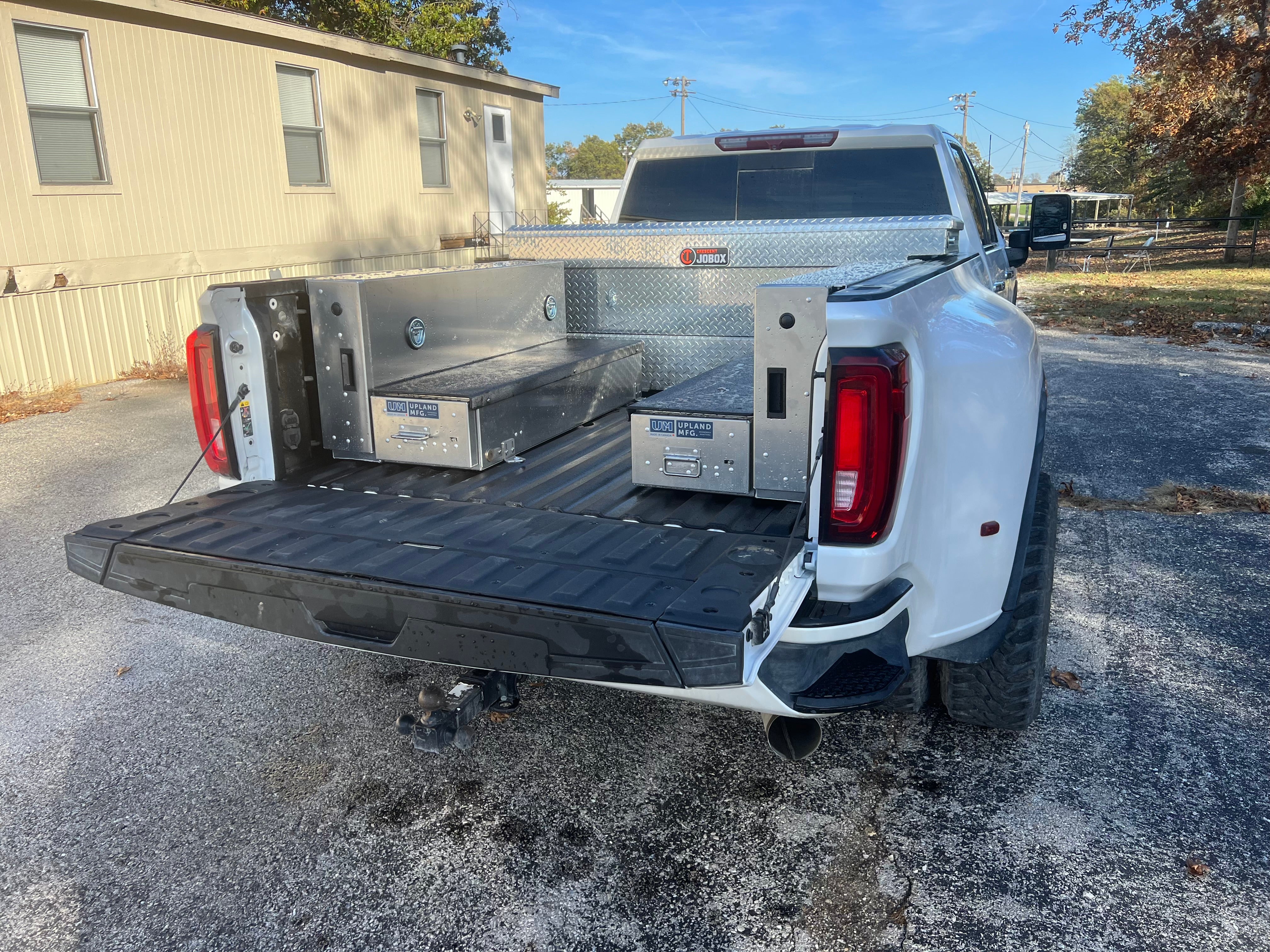 Truck bed shop tool boxes